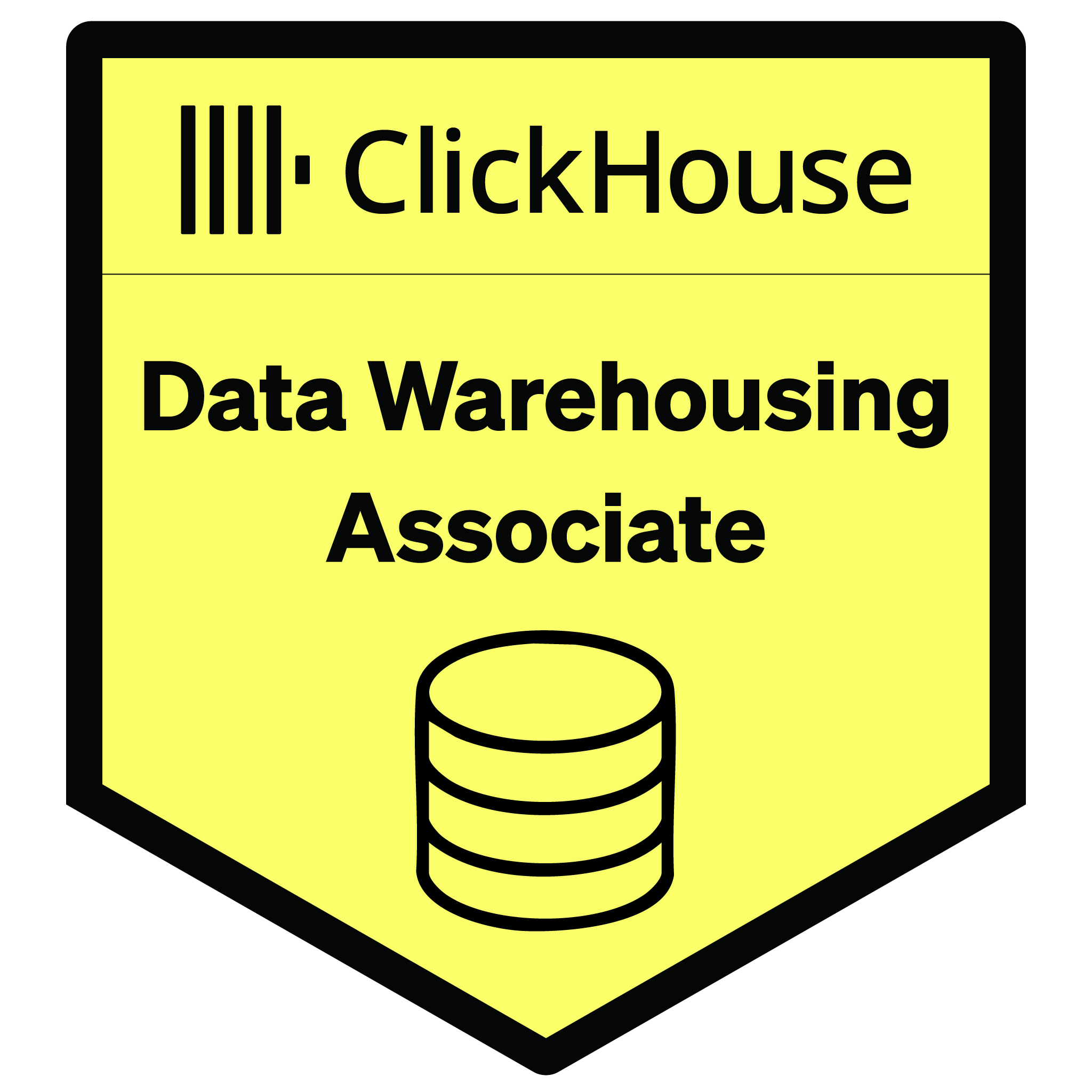 ClickHouse DWA certification badge